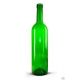 Бутылка винная Бордо 0.7 л, зеленая 9 шт